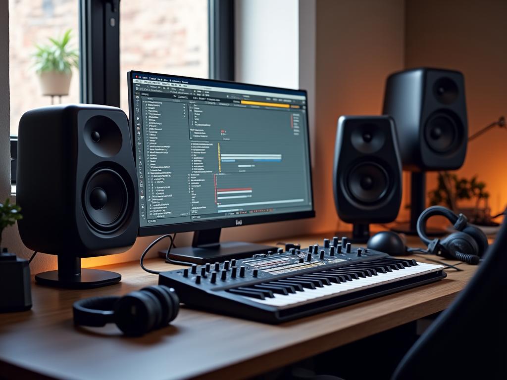 Estudio de producción musical en casa